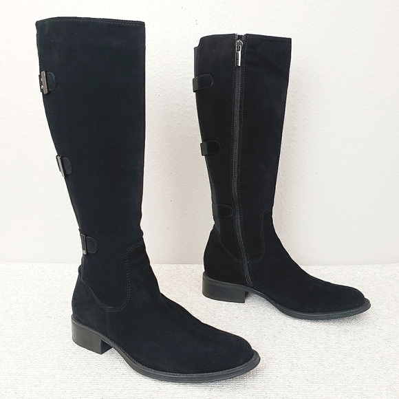 Aquatalia Unicorn Suede Riding Boots - Picture 2 of 16